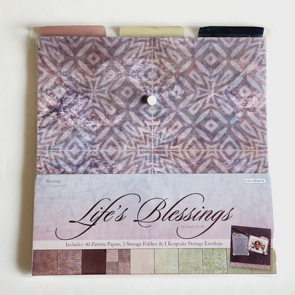 New Color Bok Life's Blessings by Sarah Holt 12x12 Scrapbook & Paper Kit - Picture 4 of 5